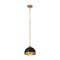 Z-Lite Landry 1 Light Pendant, Matte Black & Rubbed Brass 1004P10-MB-RB - alternate 4